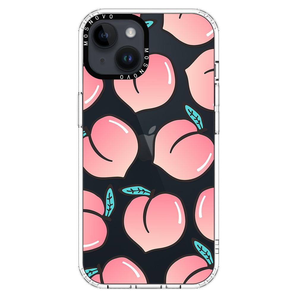 Cute Peach Phone Case - iPhone 14 Plus Case - MOSNOVO