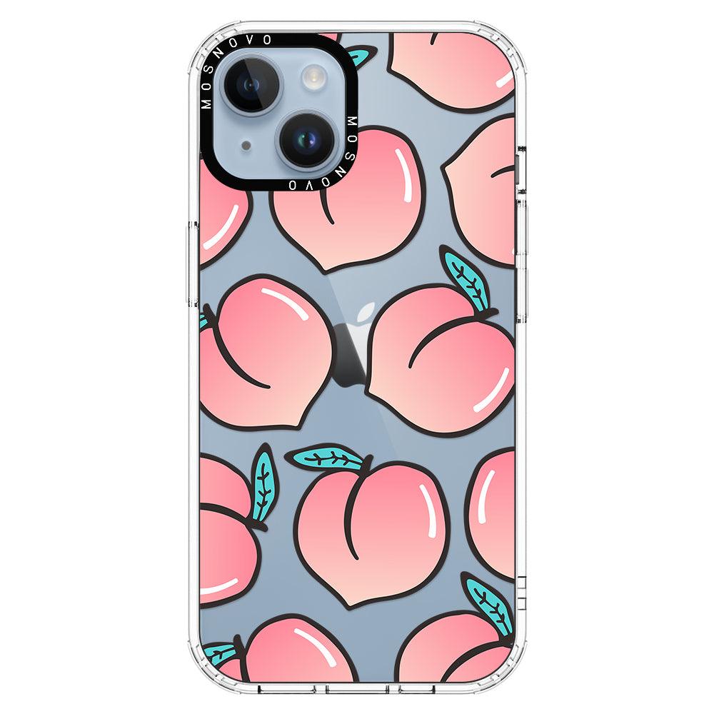 Cute Peach Phone Case - iPhone 14 Plus Case - MOSNOVO