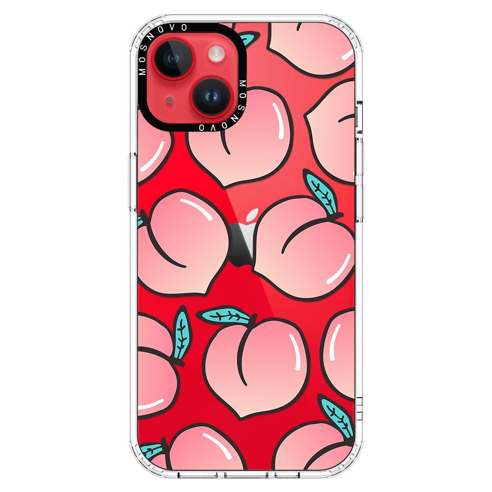 Cute Peach Phone Case - iPhone 14 Plus Case - MOSNOVO