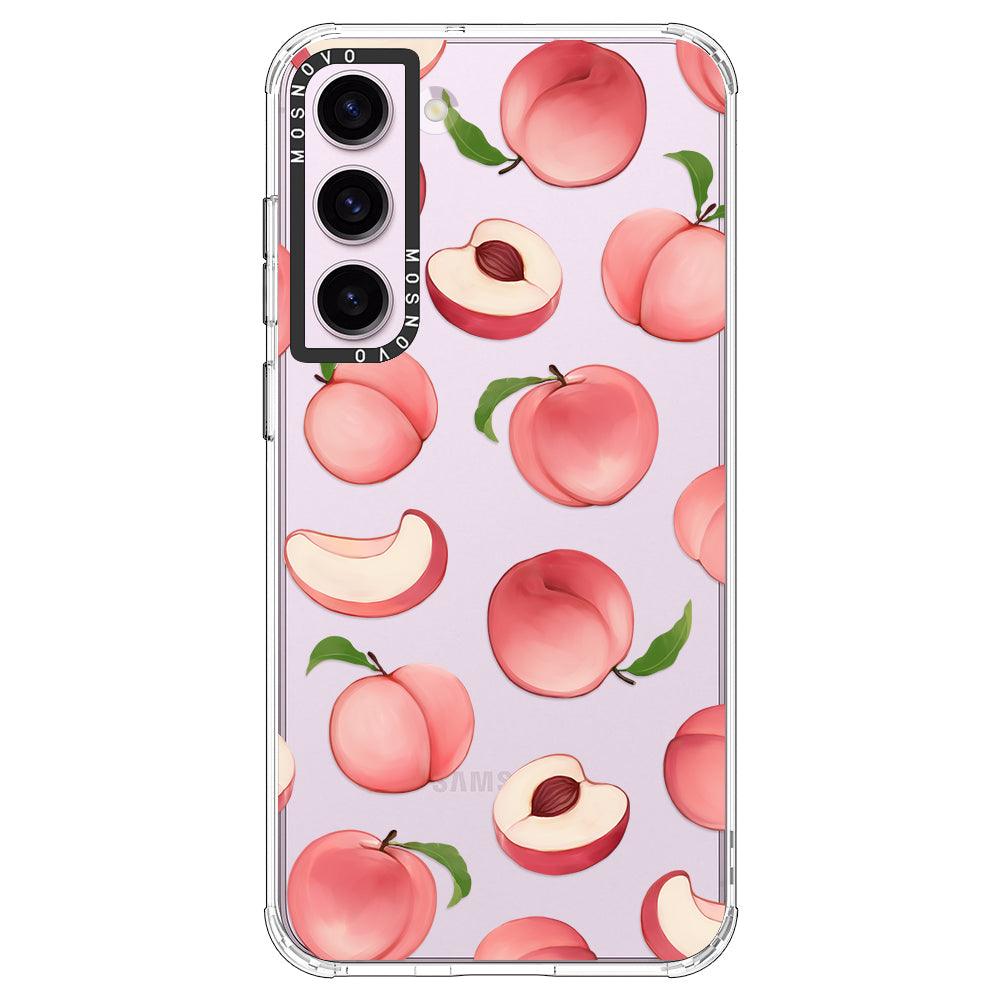 Cute Peach Phone Case - Samsung Galaxy S23 Case - MOSNOVO