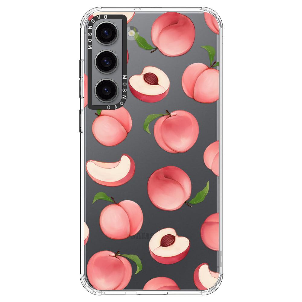 Cute Peach Phone Case - Samsung Galaxy S23 Case - MOSNOVO