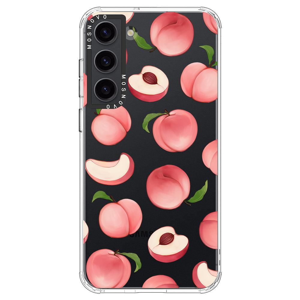 Cute Peach Phone Case - Samsung Galaxy S23 Case - MOSNOVO