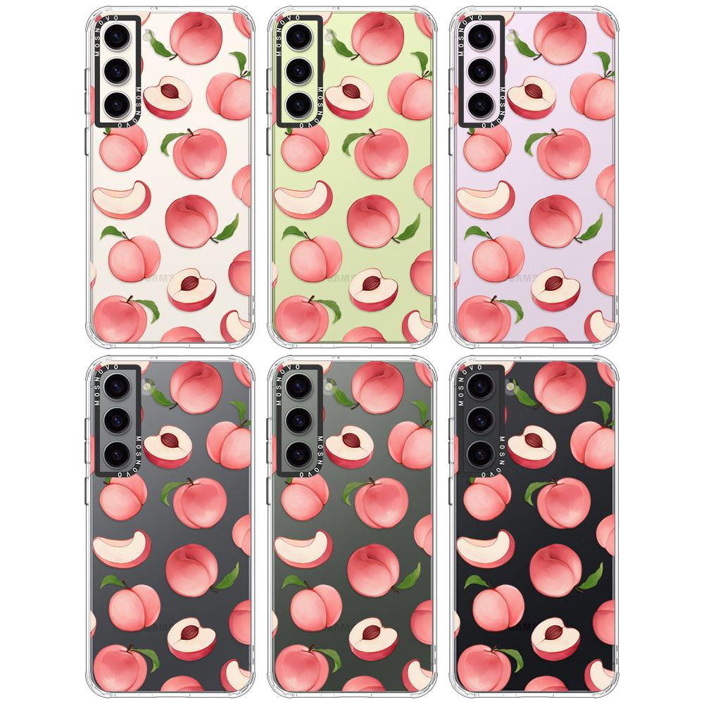 Cute Peach Phone Case - Samsung Galaxy S23 Case - MOSNOVO