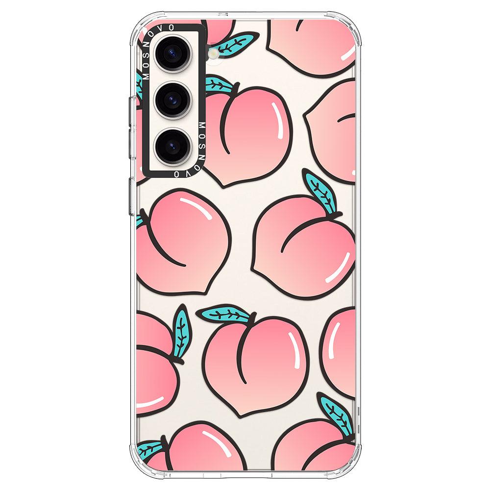 Cute Peach Phone Case - Samsung Galaxy S23 Plus Case - MOSNOVO