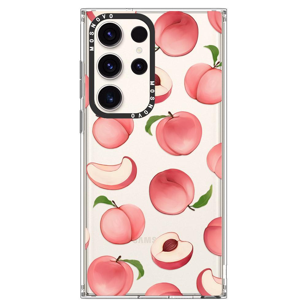 Cute Peach Phone Case - Samsung Galaxy S23 Ultra Case - MOSNOVO