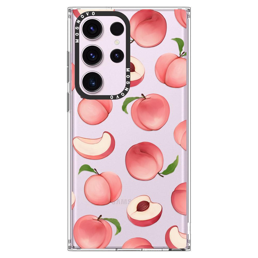 Cute Peach Phone Case - Samsung Galaxy S23 Ultra Case - MOSNOVO