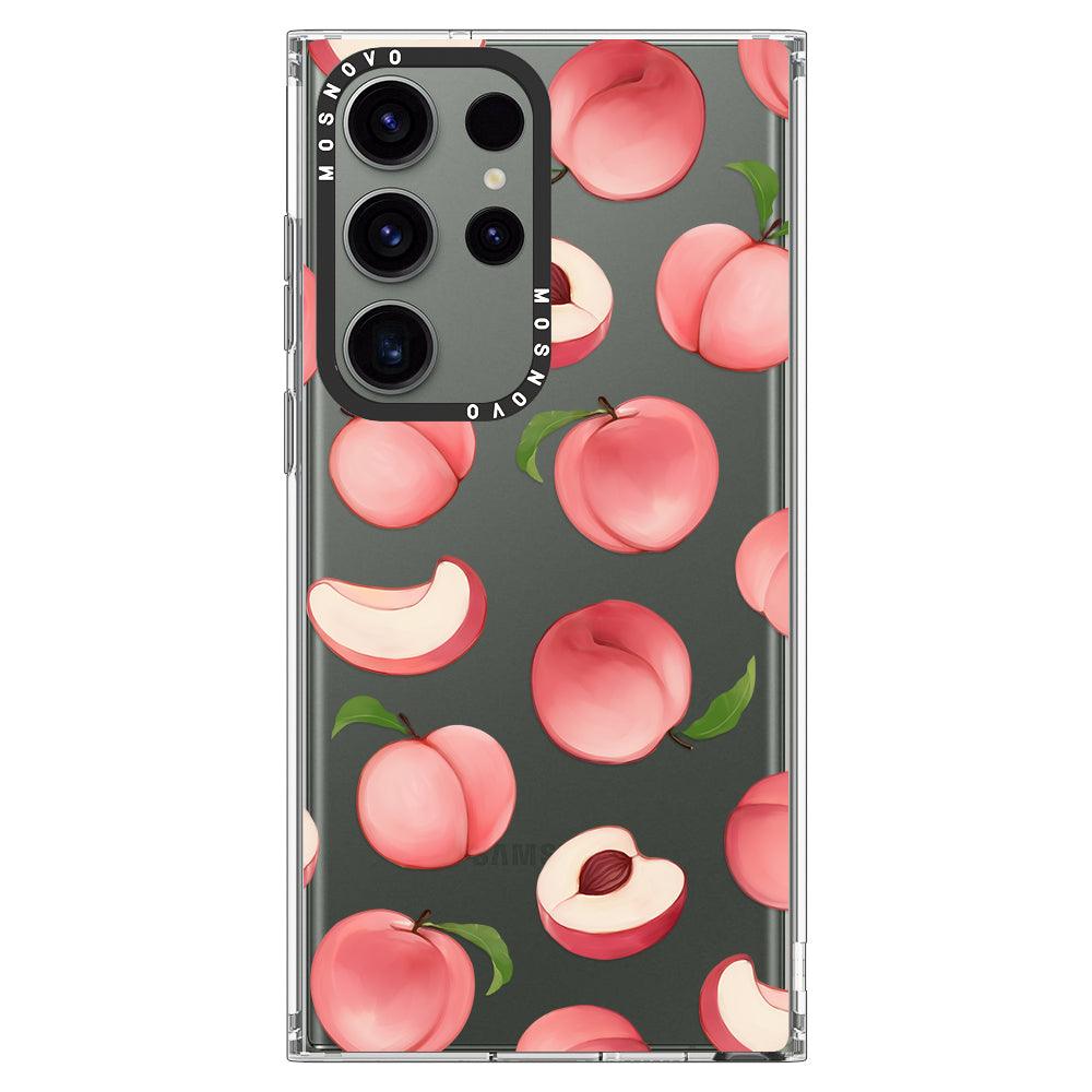 Cute Peach Phone Case - Samsung Galaxy S23 Ultra Case - MOSNOVO