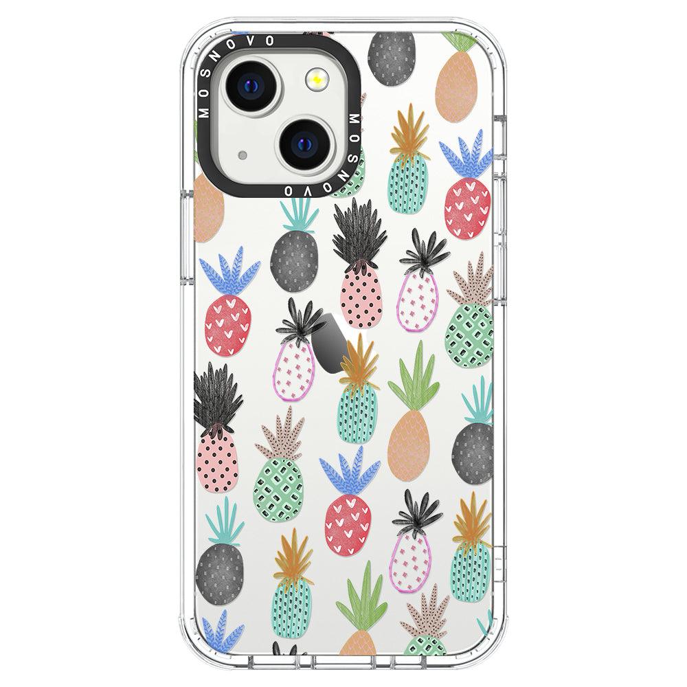 Cute Pineapple Phone Case - iPhone 13 Mini Case - MOSNOVO