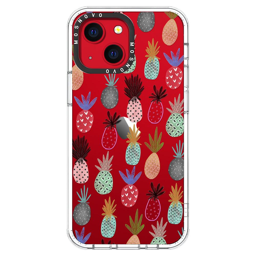 Cute Pineapple Phone Case - iPhone 13 Mini Case - MOSNOVO