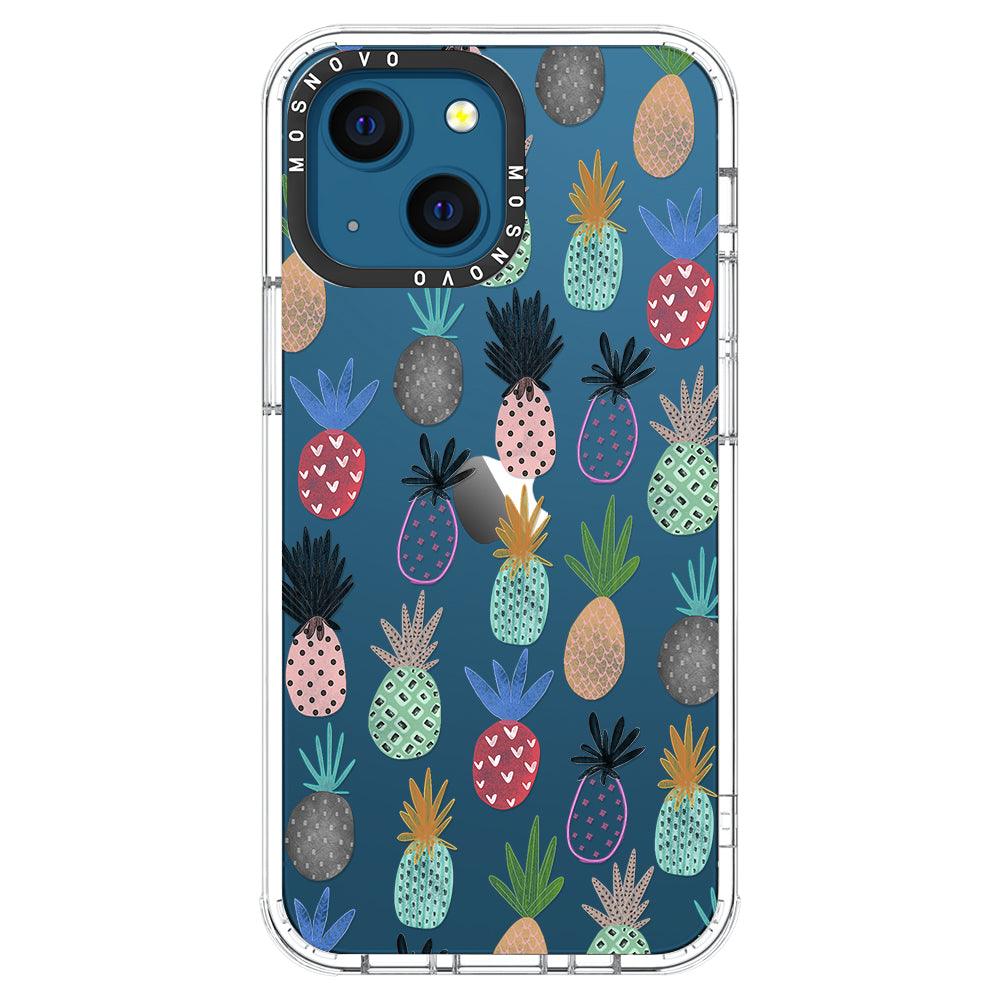 Cute Pineapple Phone Case - iPhone 13 Mini Case - MOSNOVO