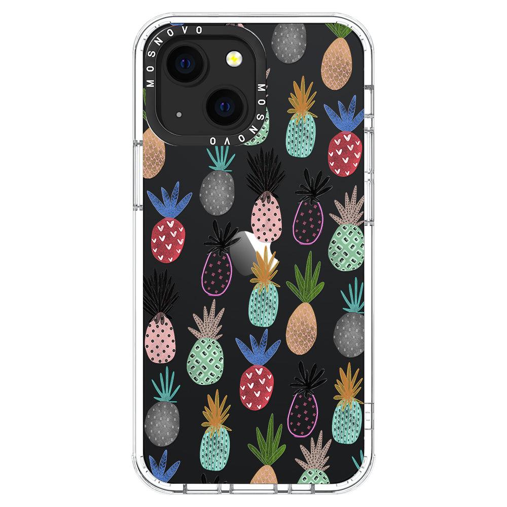 Cute Pineapple Phone Case - iPhone 13 Mini Case - MOSNOVO