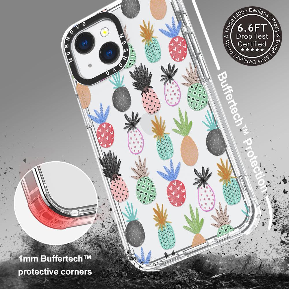 Cute Pineapple Phone Case - iPhone 13 Mini Case - MOSNOVO