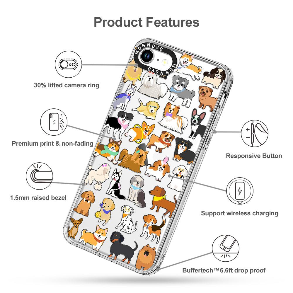 Cute Puppy Phone Case - iPhone 8 Case - MOSNOVO