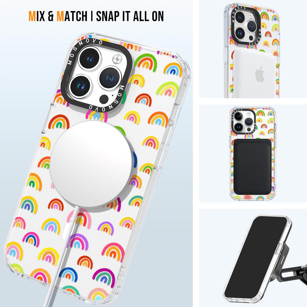 Cute Rainbow Phone Case - iPhone 14 Pro Max Case - MOSNOVO