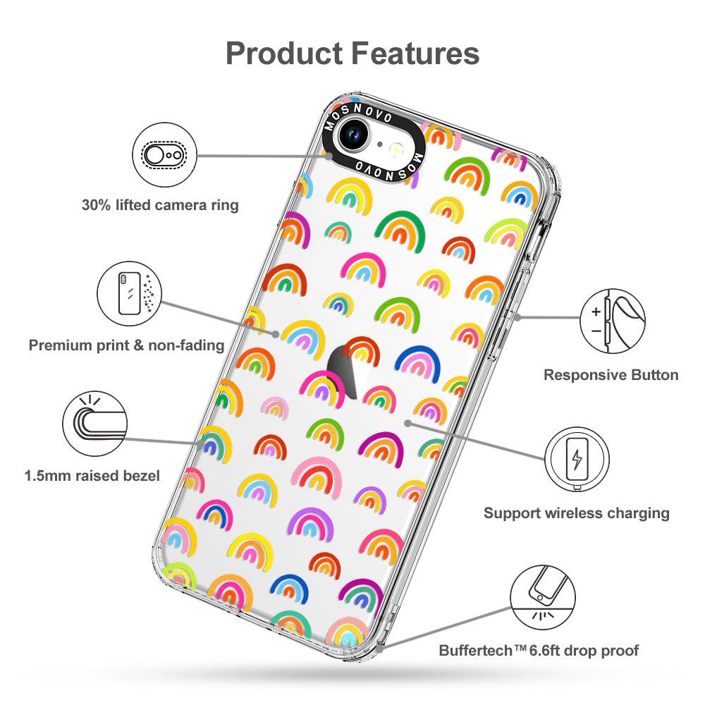 Cute Rainbow Phone Case - iPhone SE 2020 Case - MOSNOVO