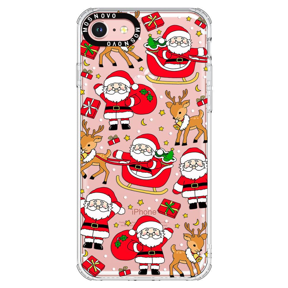 Cute Santa Claus Deer Phone Case - iPhone 8 Case - MOSNOVO