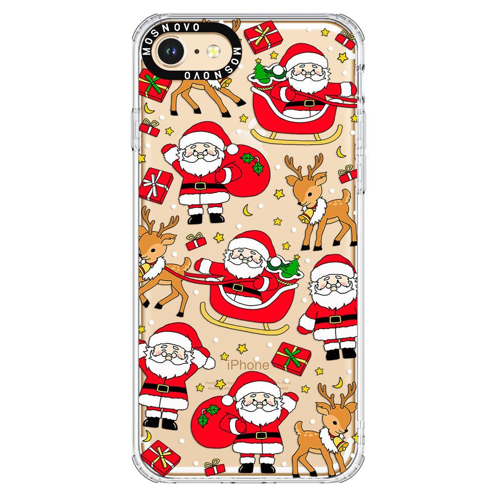 Cute Santa Claus Deer Phone Case - iPhone 8 Case - MOSNOVO