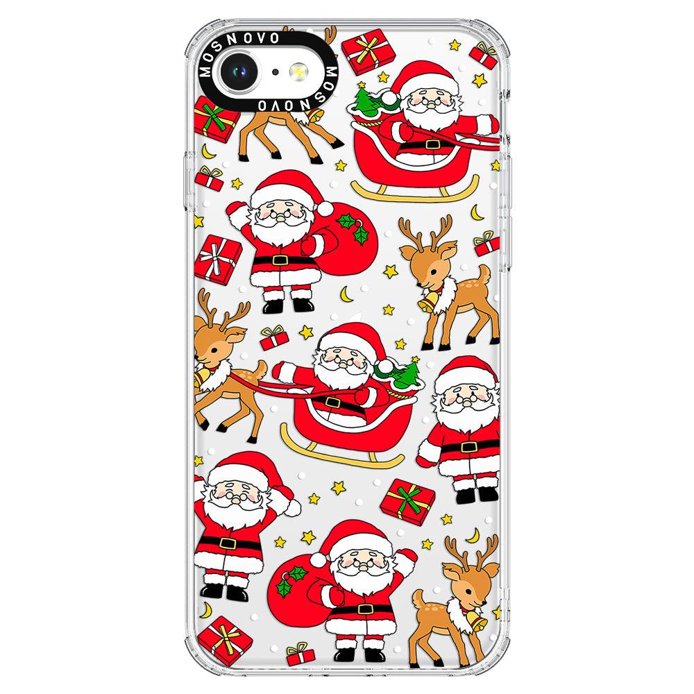 Cute Santa Claus Deer Phone Case - iPhone 8 Case - MOSNOVO