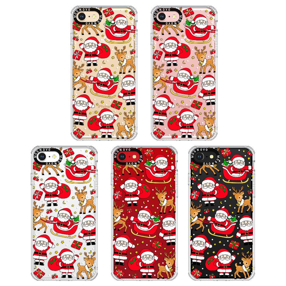 Cute Santa Claus Deer Phone Case - iPhone 8 Case - MOSNOVO