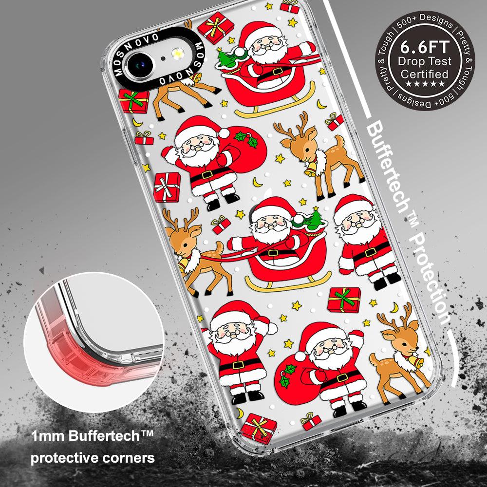 Cute Santa Claus Deer Phone Case - iPhone 8 Case - MOSNOVO