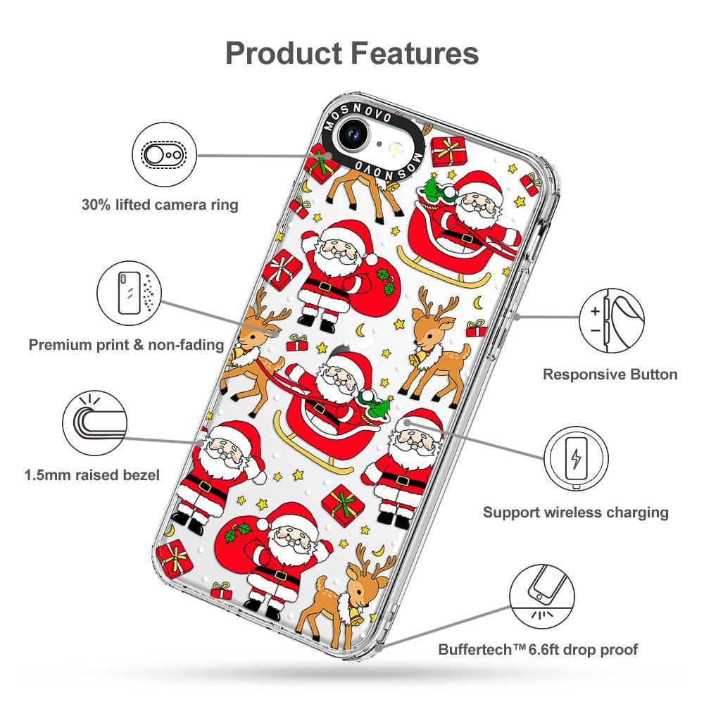 Cute Santa Claus Deer Phone Case - iPhone 8 Case - MOSNOVO