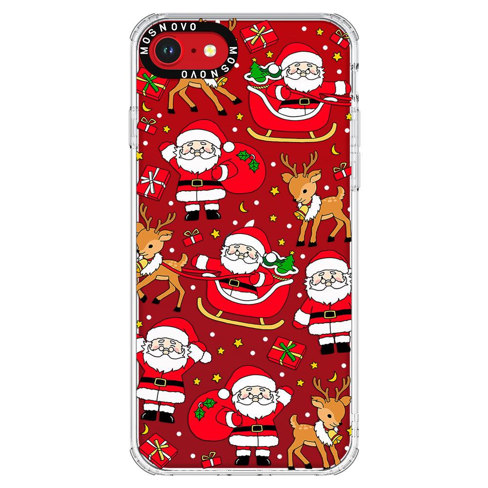 Cute Santa Claus Deer Phone Case - iPhone SE 2022 Case - MOSNOVO