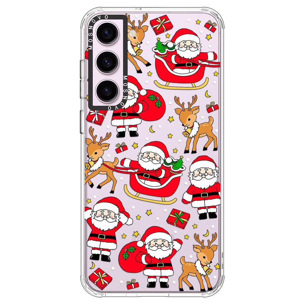 Cute Santa Claus Deer Phone Case - Samsung Galaxy S23 Case - MOSNOVO