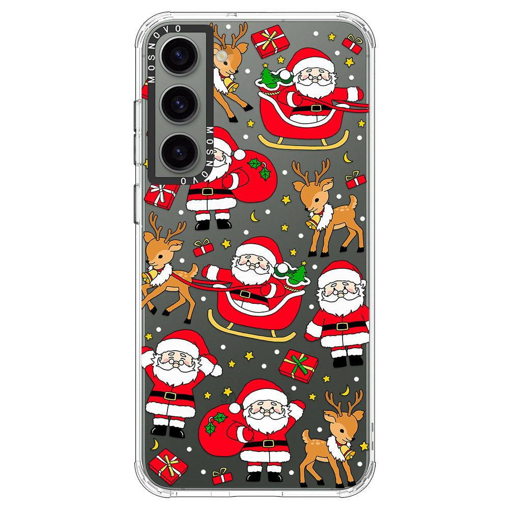 Cute Santa Claus Deer Phone Case - Samsung Galaxy S23 Case - MOSNOVO