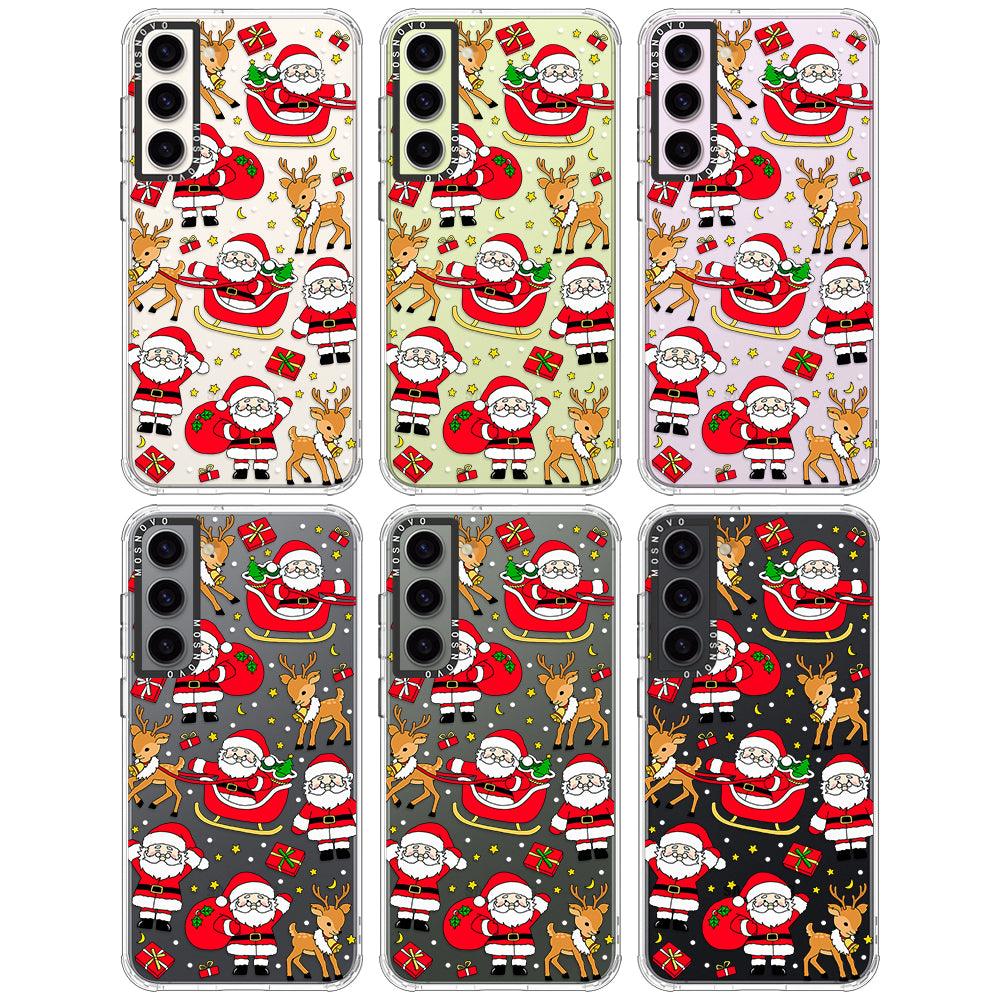 Cute Santa Claus Deer Phone Case - Samsung Galaxy S23 Case - MOSNOVO