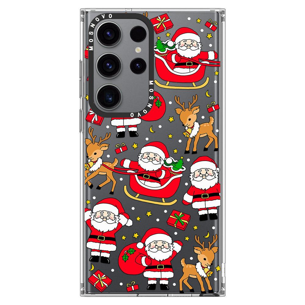 Cute Santa Claus Deer Phone Case - Samsung Galaxy S23 Ultra Case - MOSNOVO