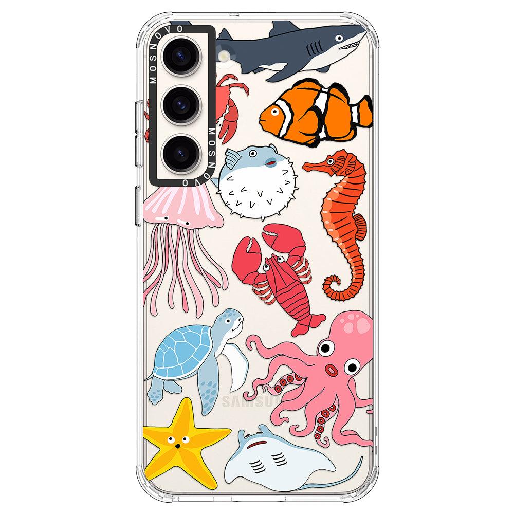 Cute Sea Animal Phone Case - Samsung Galaxy S23 Case - MOSNOVO