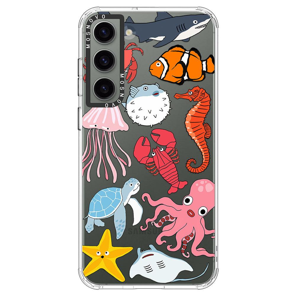 Cute Sea Animal Phone Case - Samsung Galaxy S23 Case - MOSNOVO