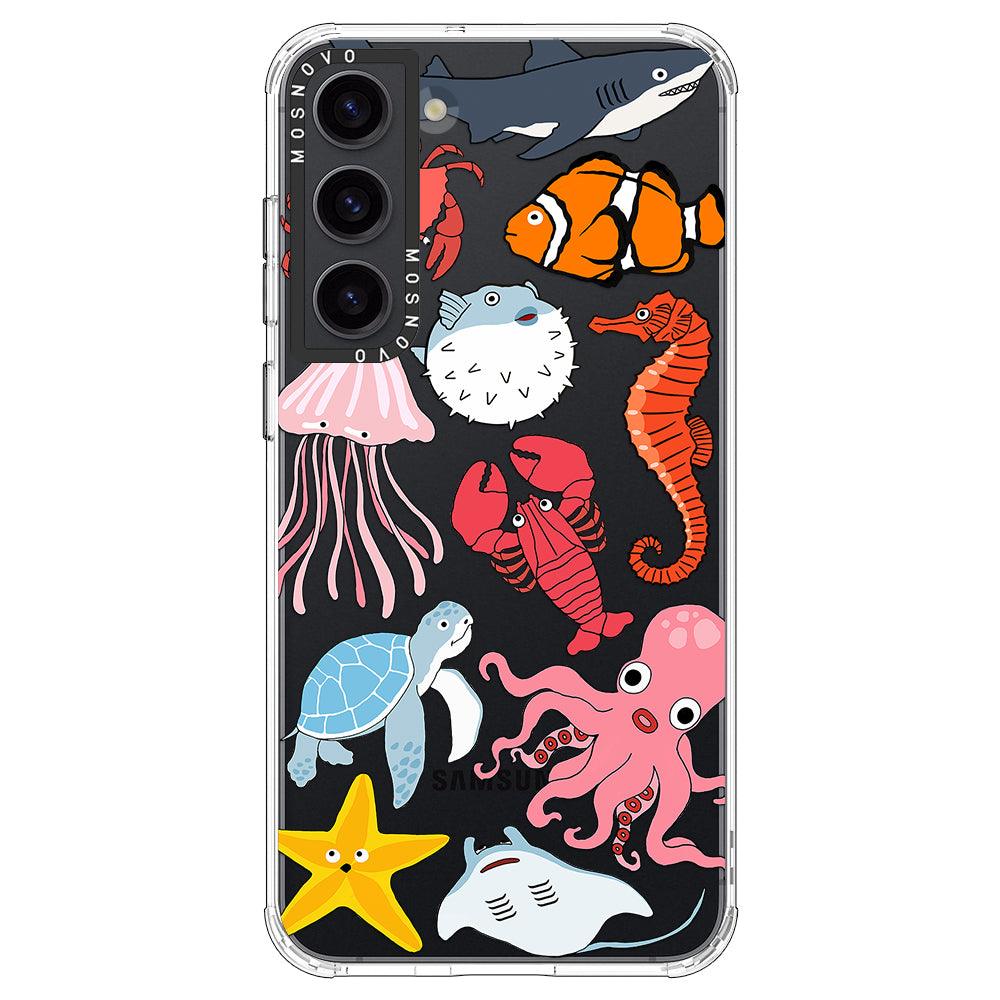 Cute Sea Animal Phone Case - Samsung Galaxy S23 Case - MOSNOVO