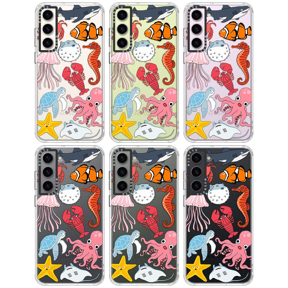 Cute Sea Animal Phone Case - Samsung Galaxy S23 Case - MOSNOVO