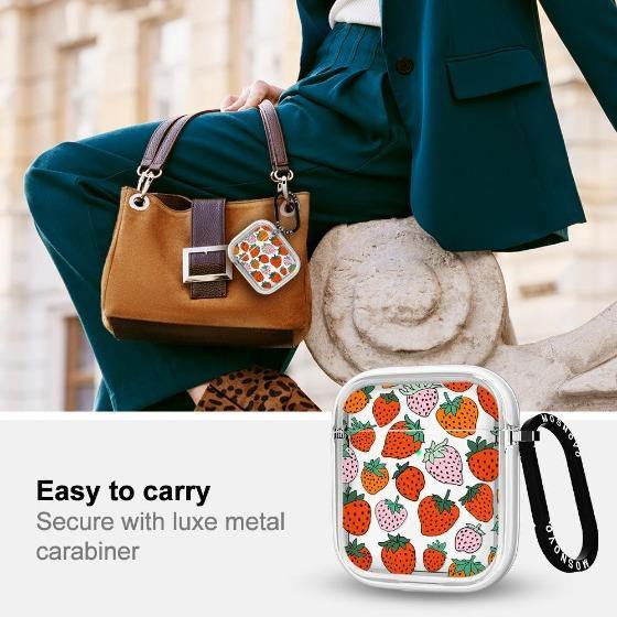 Pretty Strawberries AirPods 1/2 Case - MOSNOVO