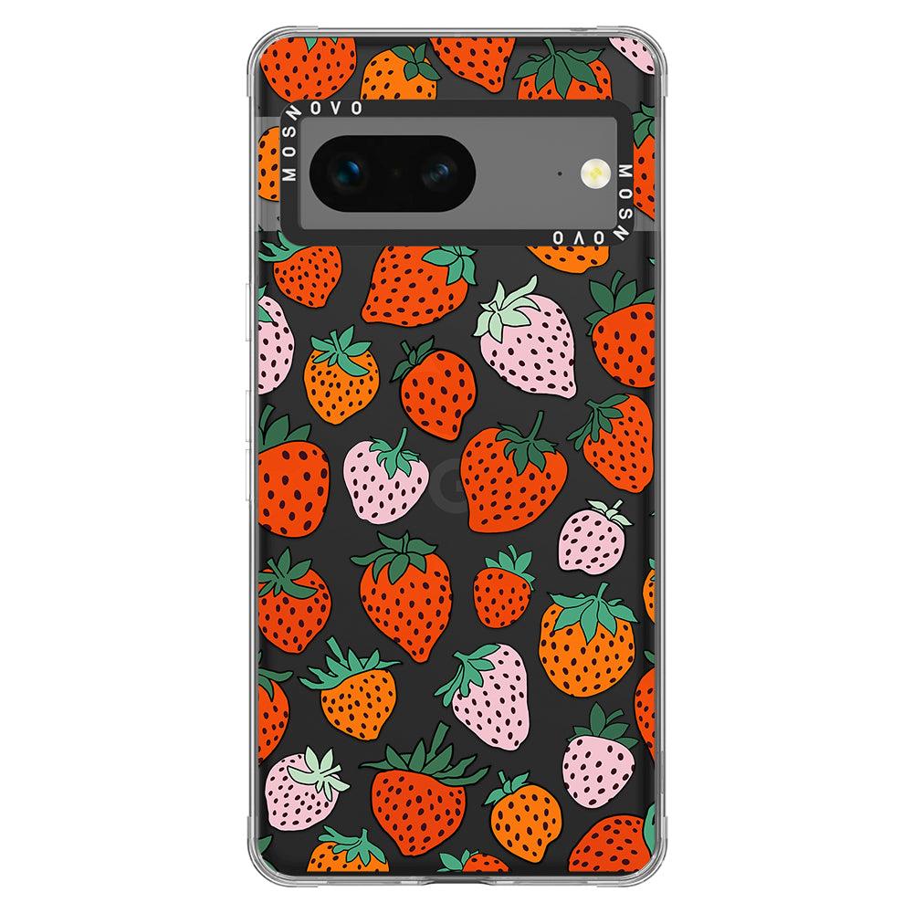 Cute Strawberry Phone Case - Google Pixel 7 Case - MOSNOVO