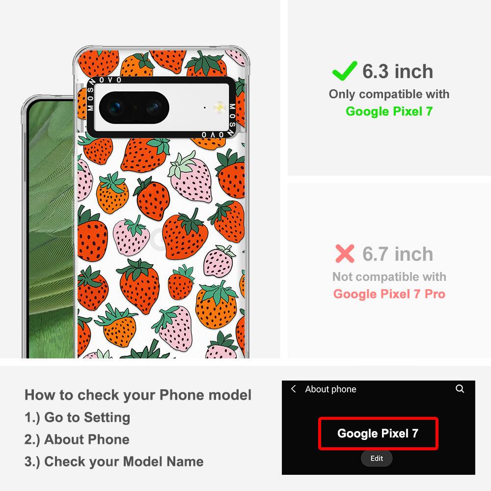 Cute Strawberry Phone Case - Google Pixel 7 Case - MOSNOVO