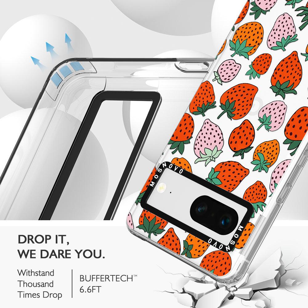 Cute Strawberry Phone Case - Google Pixel 7 Case - MOSNOVO