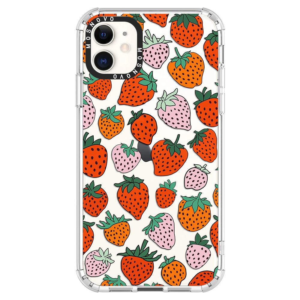 Cute Strawberry Phone Case - iPhone 11 Case - MOSNOVO