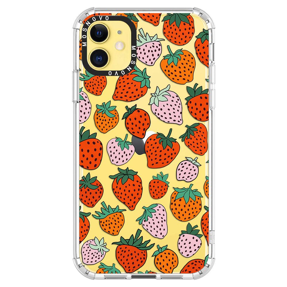 Cute Strawberry Phone Case - iPhone 11 Case - MOSNOVO