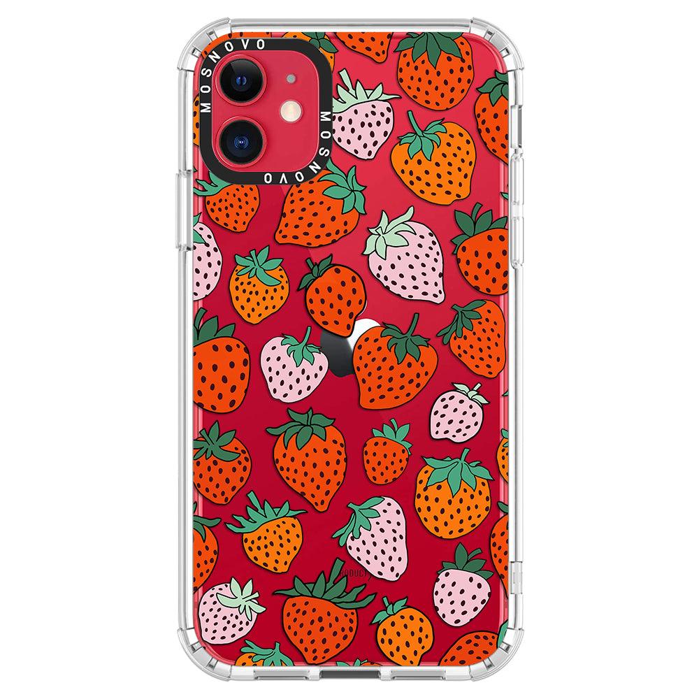 Cute Strawberry Phone Case - iPhone 11 Case - MOSNOVO