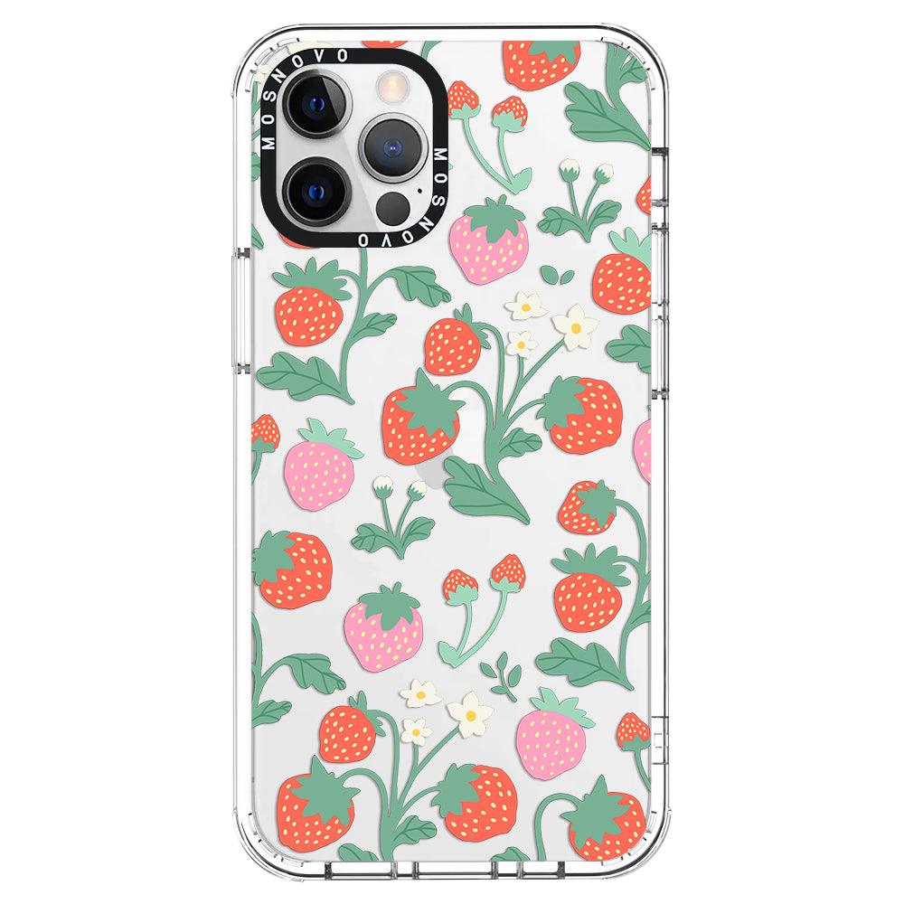 Cute Strawberry Phone Case - iPhone 12 Pro Max Case - MOSNOVO