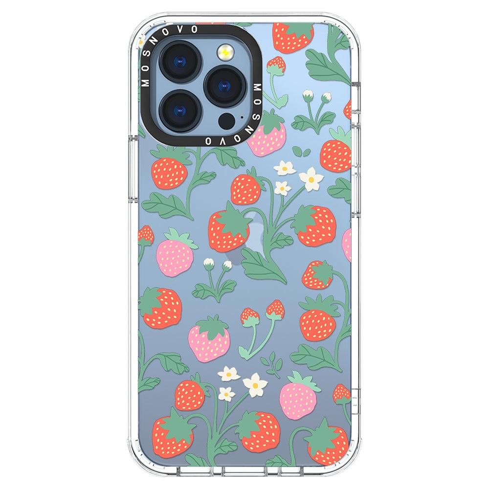 Cute Strawberry Phone Case - iPhone 13 Pro Case - MOSNOVO