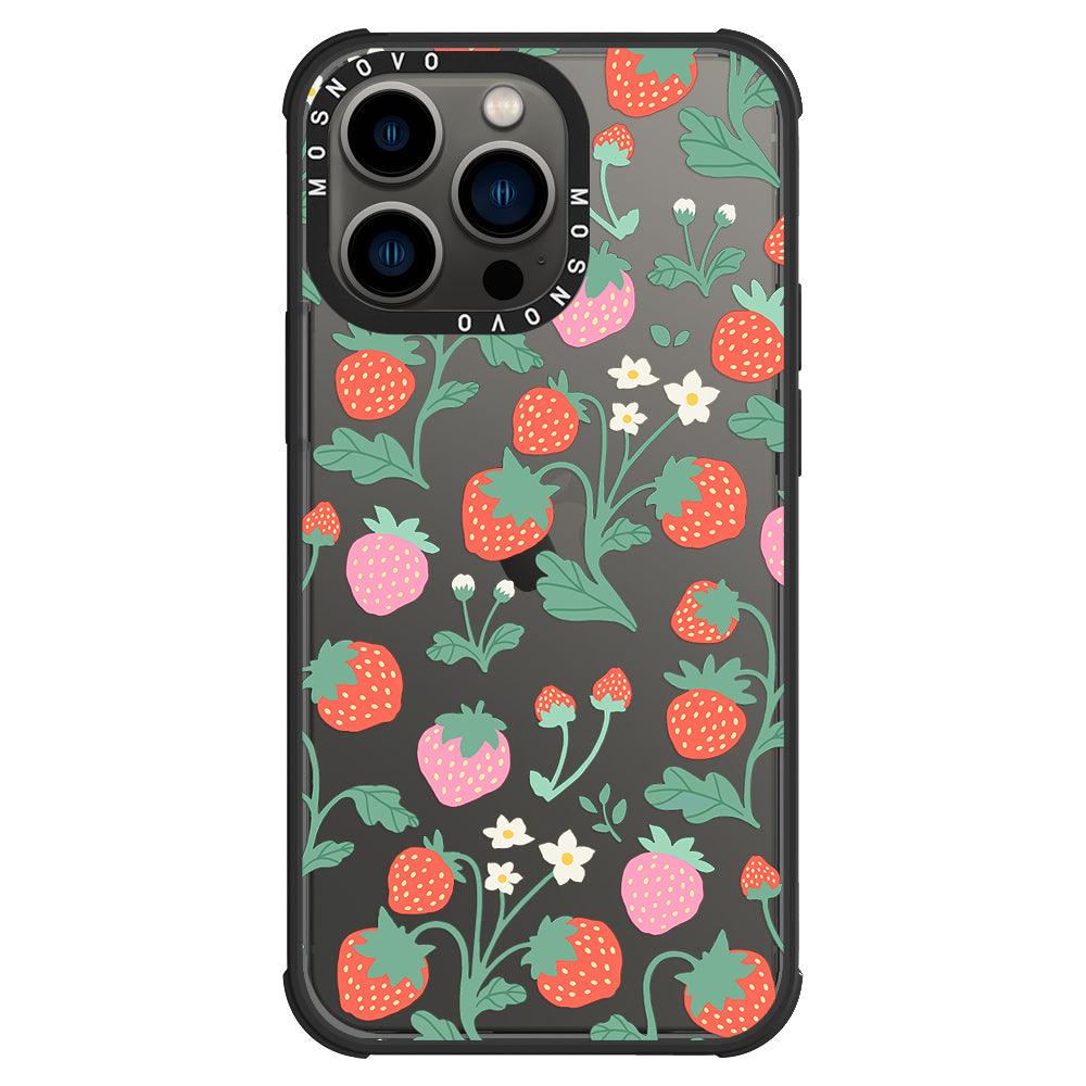 Cute Strawberry Phone Case - iPhone 13 Pro Case - MOSNOVO