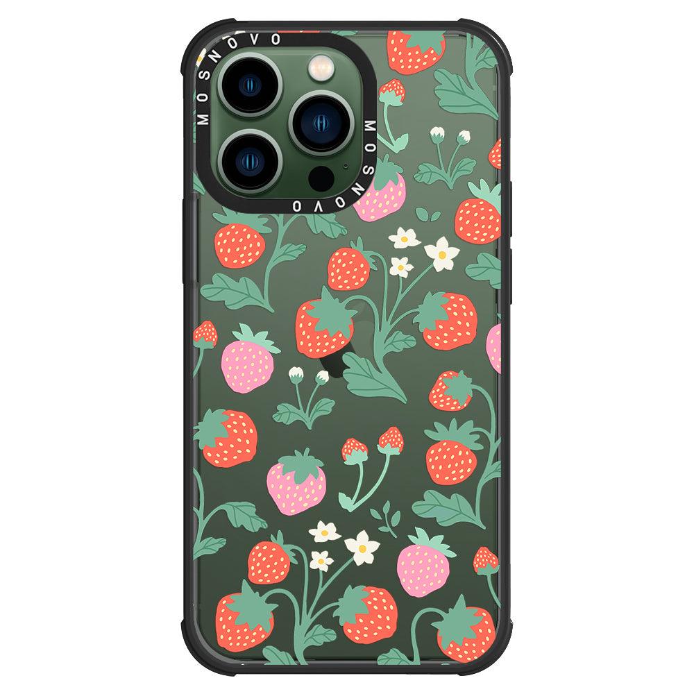 Cute Strawberry Phone Case - iPhone 13 Pro Case - MOSNOVO