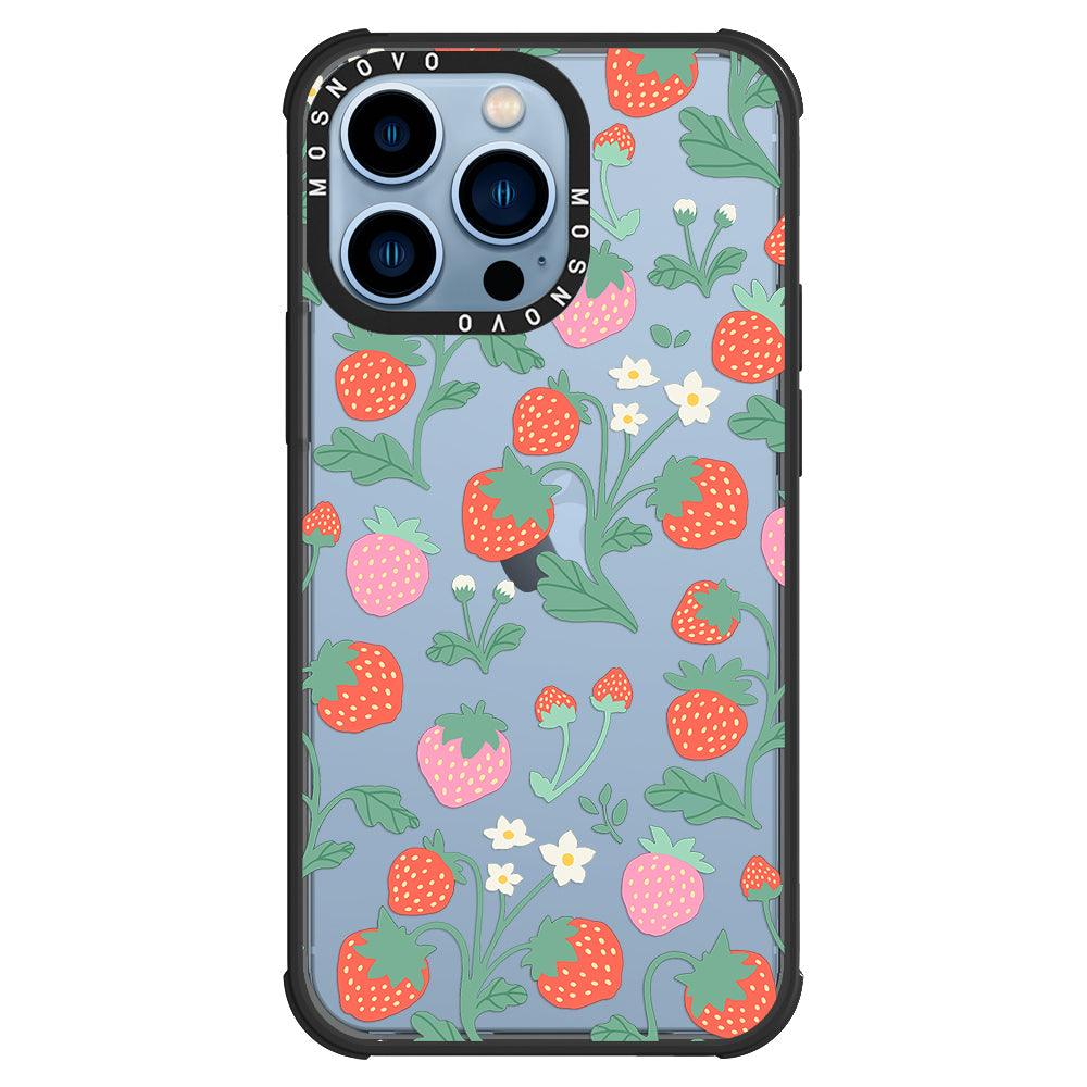 Cute Strawberry Phone Case - iPhone 13 Pro Case - MOSNOVO