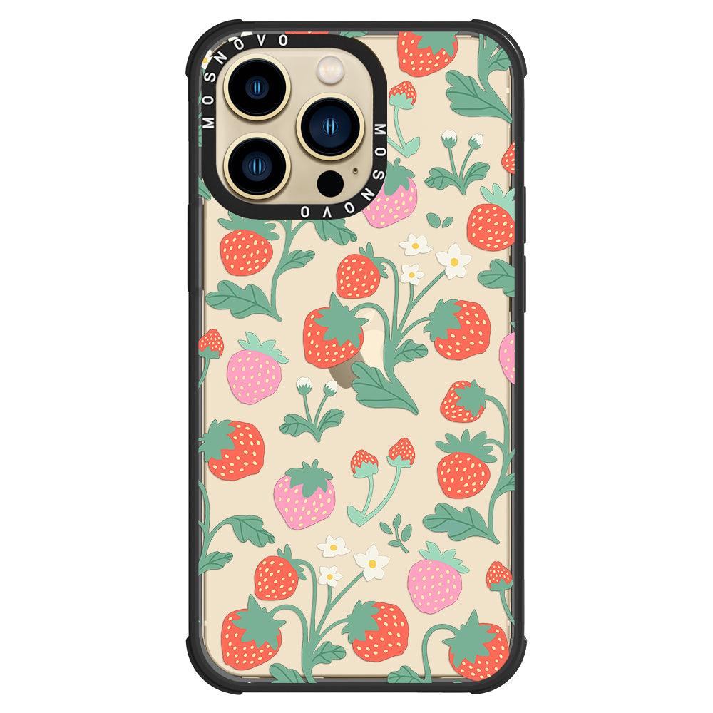 Cute Strawberry Phone Case - iPhone 13 Pro Case - MOSNOVO