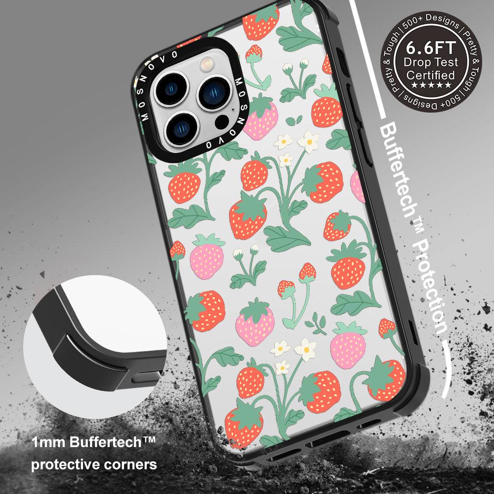 Cute Strawberry Phone Case - iPhone 13 Pro Case - MOSNOVO