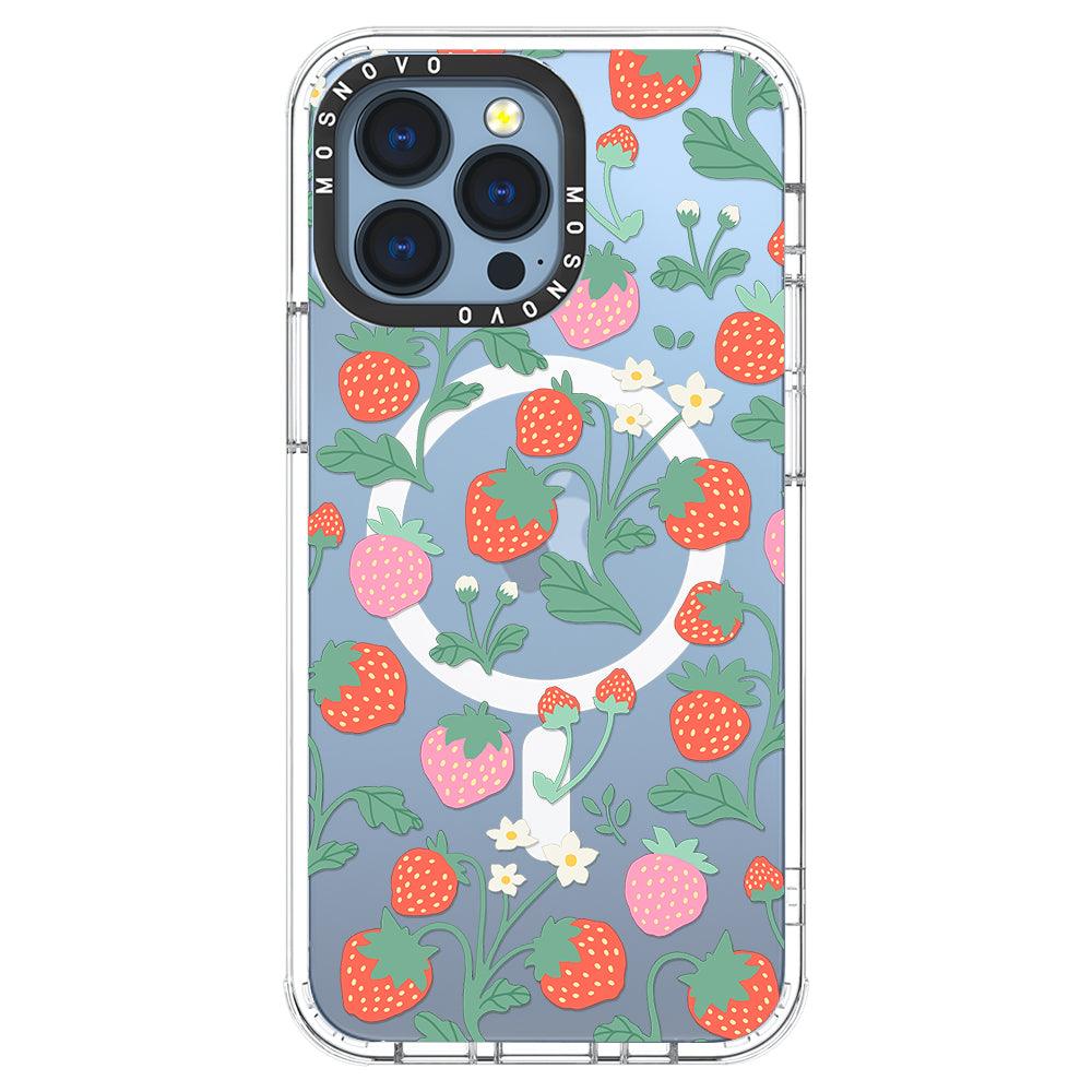 Cute Strawberry Phone Case - iPhone 13 Pro Case - MOSNOVO