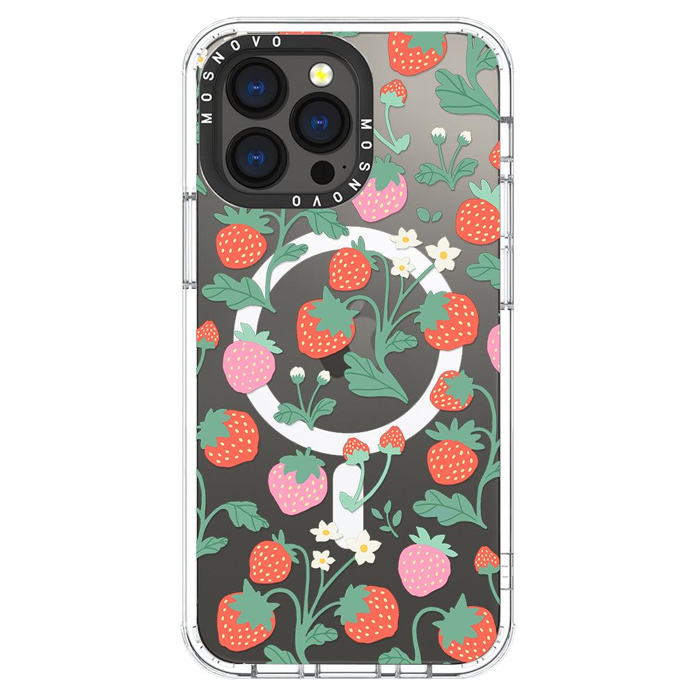 Cute Strawberry Phone Case - iPhone 13 Pro Case - MOSNOVO